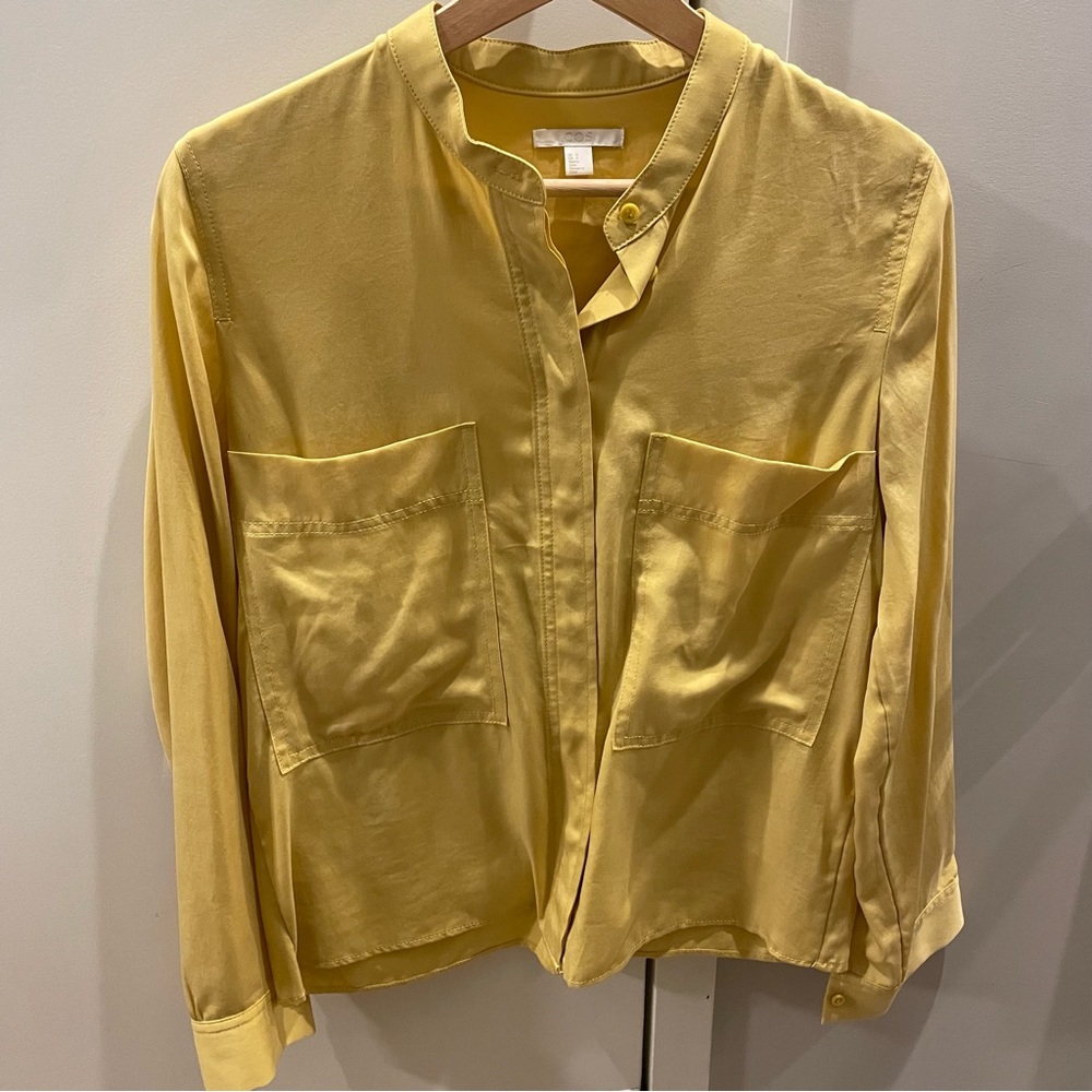 Cos Collarless Button-Down Shirt - image 1